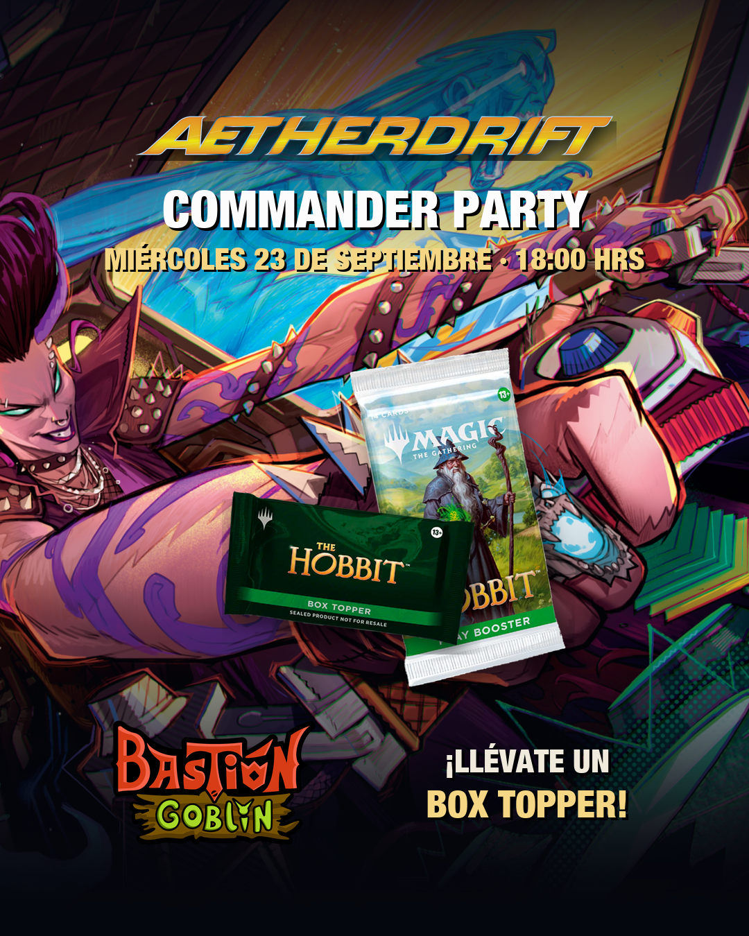 Entrada — Commander Party Aetherdrift (Mié 23 Sep)