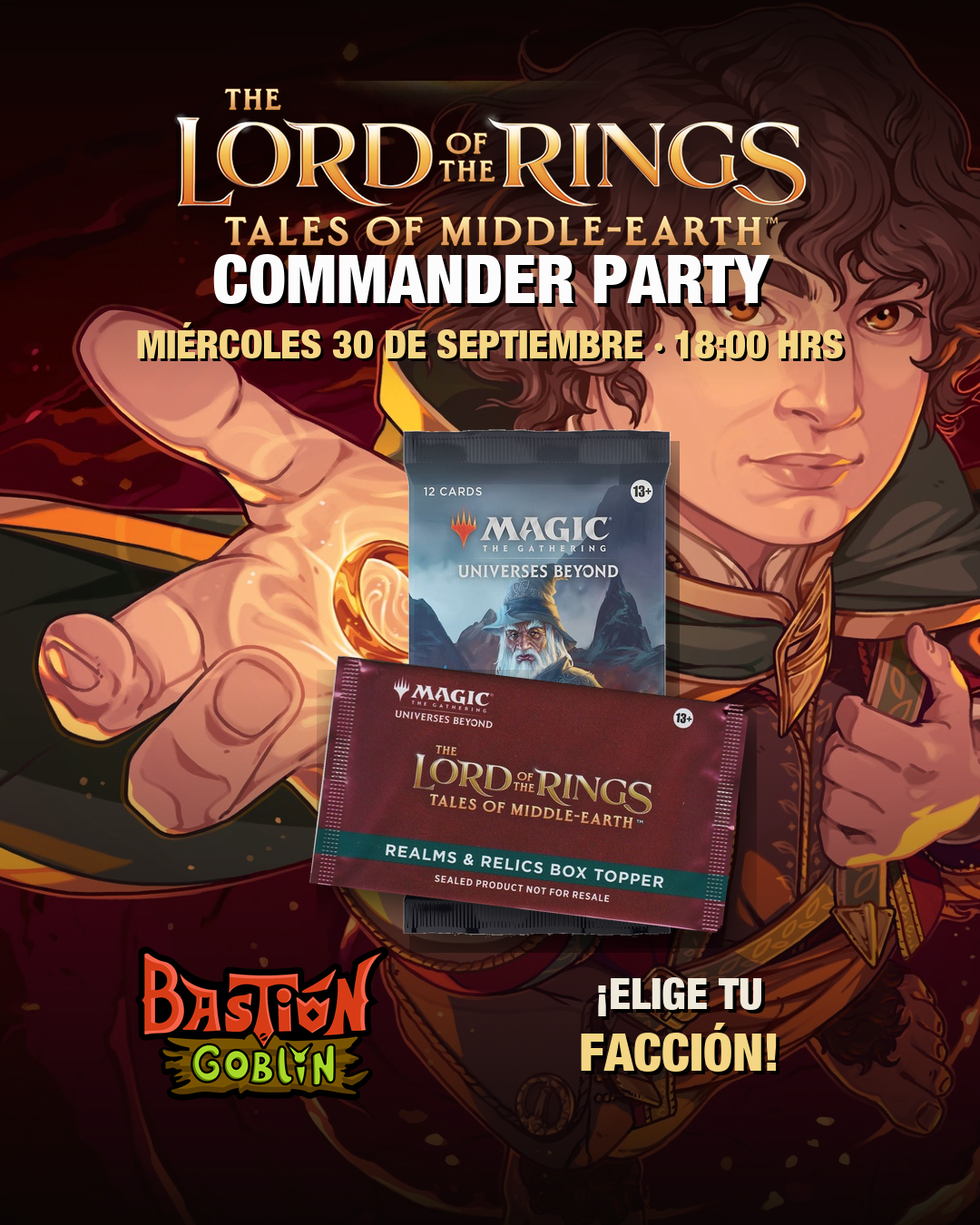 Entrada — Commander Party El Señor de los Anillos (Mié 30 Sep)
