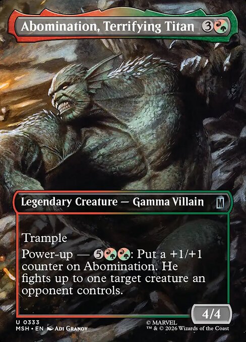 Abomination, Terrifying Titan #333 [MSH] [ENG] NM