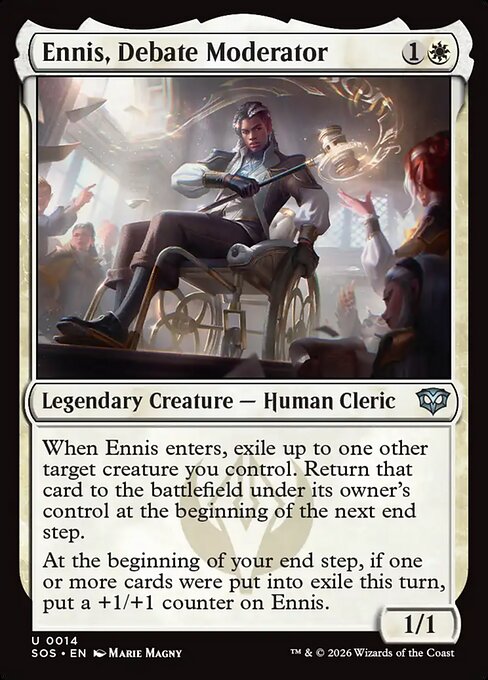 Ennis, Debate Moderator #14 [SOS] [ENG] NM Foil