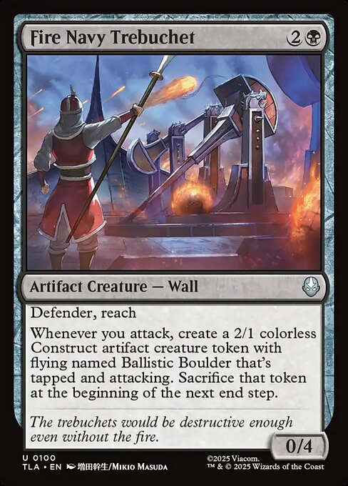 Fire Navy Trebuchet #100 [TLA] [ENG] NM Foil