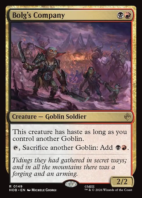 Bolg's Company #149 [HOB] [ENG] NM Foil