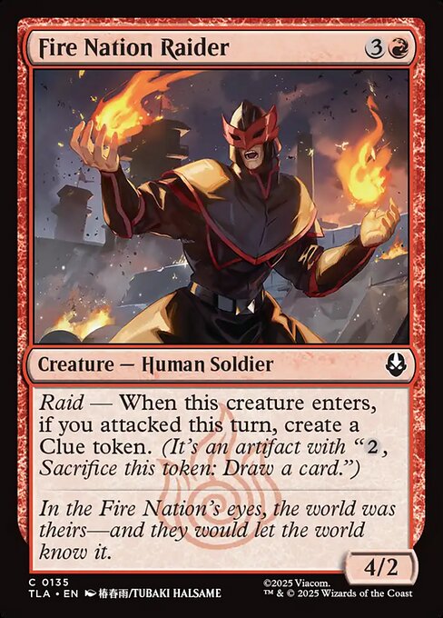 Fire Nation Raider #135 [TLA] [ENG] NM