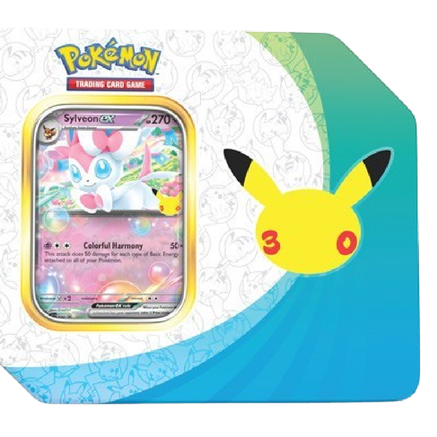 Pokémon TCG 30th Celebration — ex Tin — En Inglés