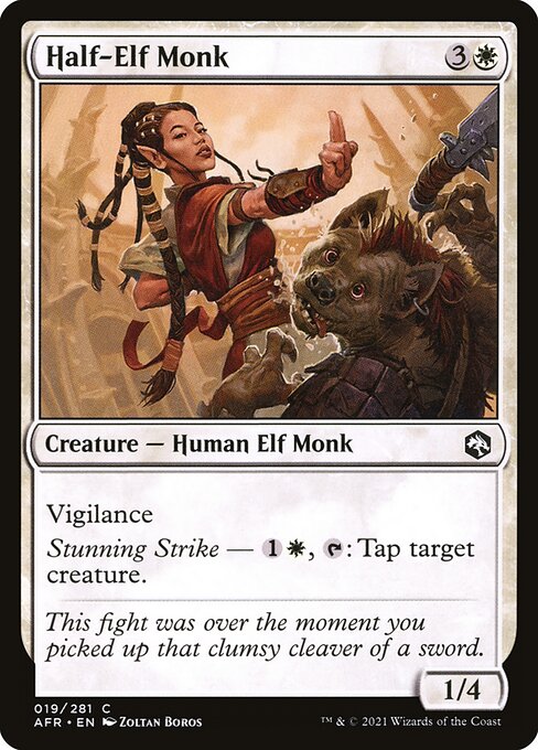 Half-Elf Monk #19 [AFR] [ENG] NM