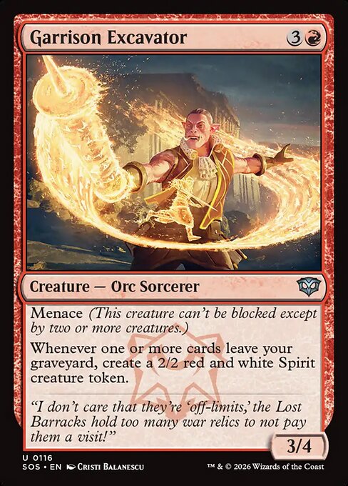 Garrison Excavator #116 [SOS] [ENG] NM Foil