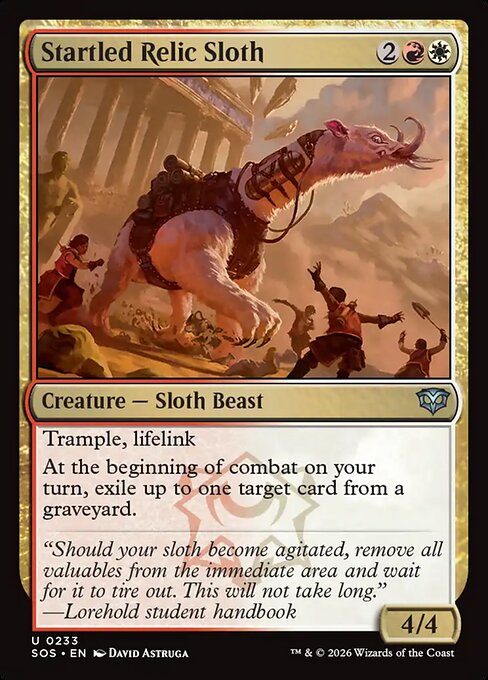 Startled Relic Sloth #233 [SOS] [ESP] NM