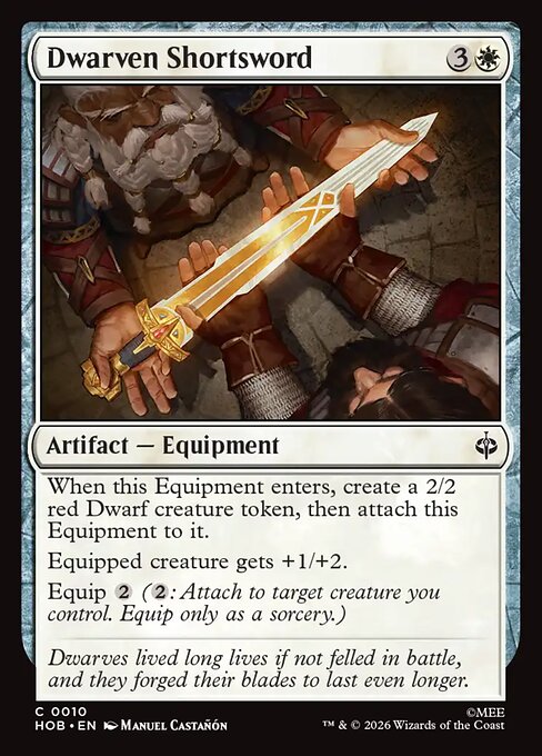 Dwarven Shortsword #10 [HOB] [ESP] NM