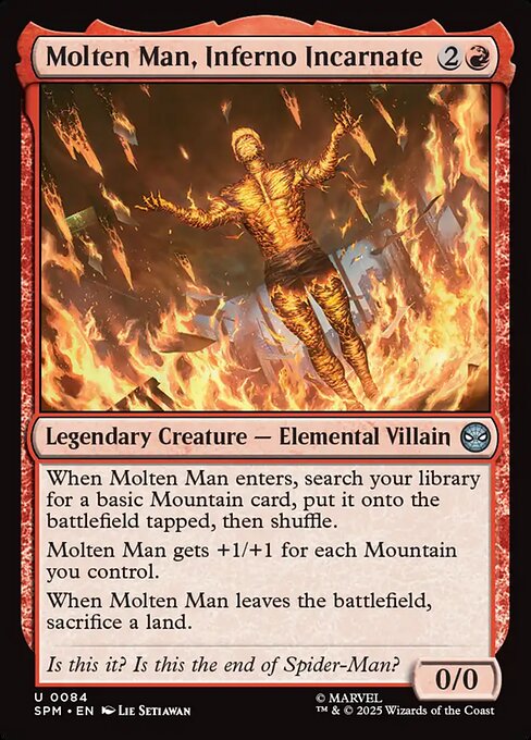 Molten Man, Inferno Incarnate #84 [SPM] [ENG] NM Foil