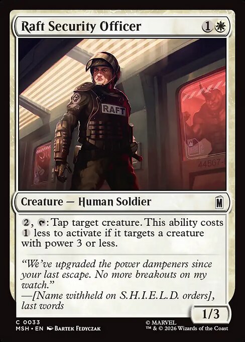 Raft Security Officer #33 [MSH] [ENG] NM