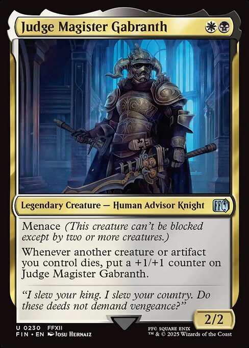 Judge Magister Gabranth #230 [FIN] [ENG] NM