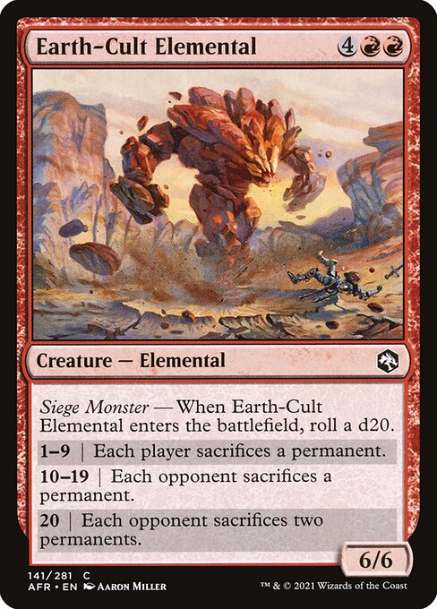 Earth-Cult Elemental #141 [AFR] [ESP] NM
