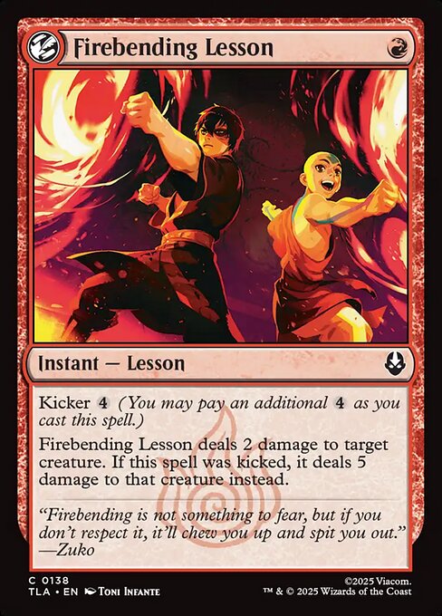 Firebending Lesson #138 [TLA] [ENG] NM