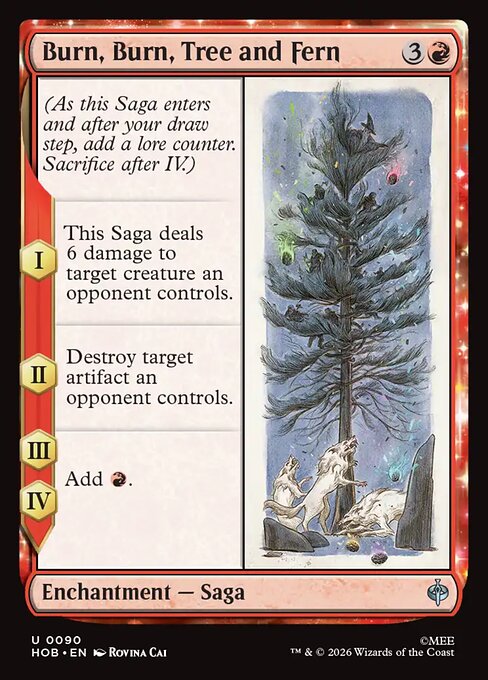 Burn, Burn, Tree and Fern #90 [HOB] [ENG] NM Foil