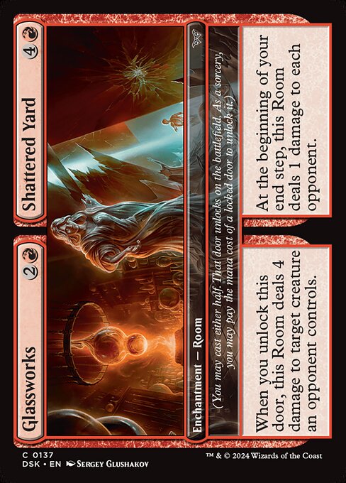 Glassworks // Shattered Yard #137 [DSK] [ENG] NM Foil