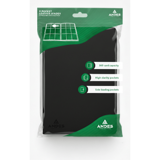 Andes Protection Carpeta de Cuero 3x3 para 360 cartas TCG