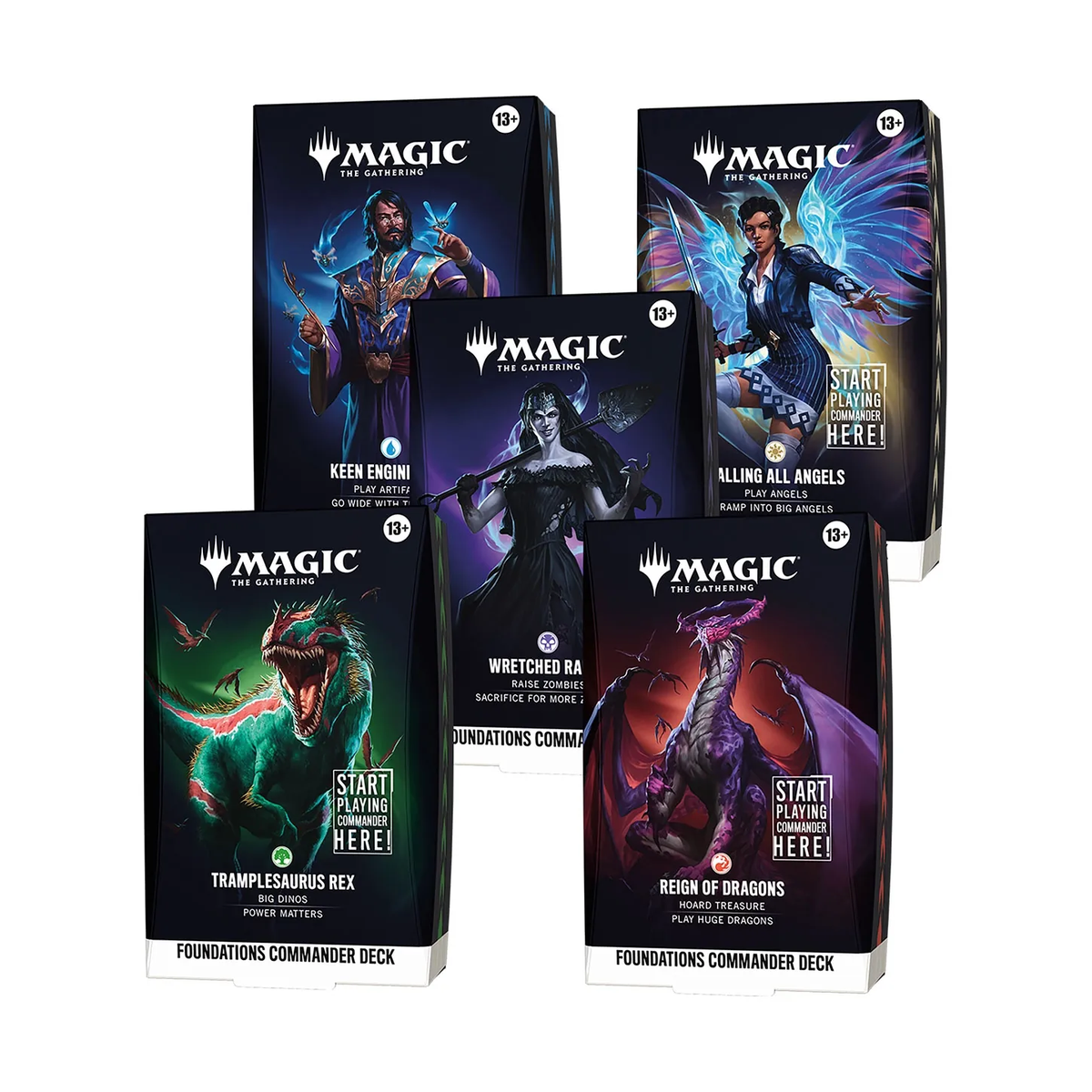 Foundations Starter Commander — Caja de 5 mazos