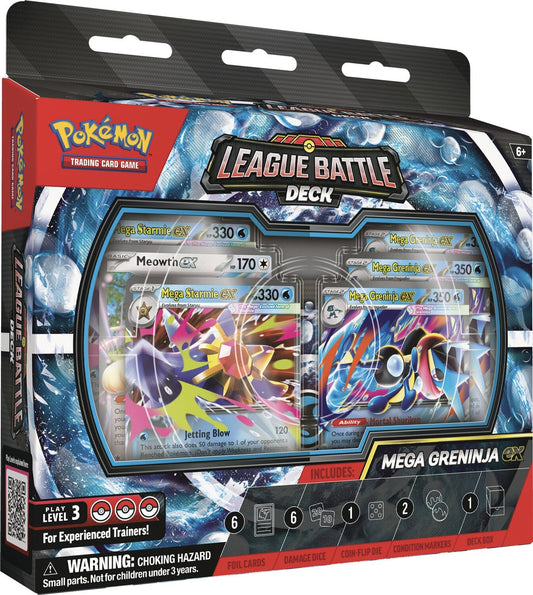 Pokémon TCG League Battle Deck — Mega Greninja ex (Inglés) — frente