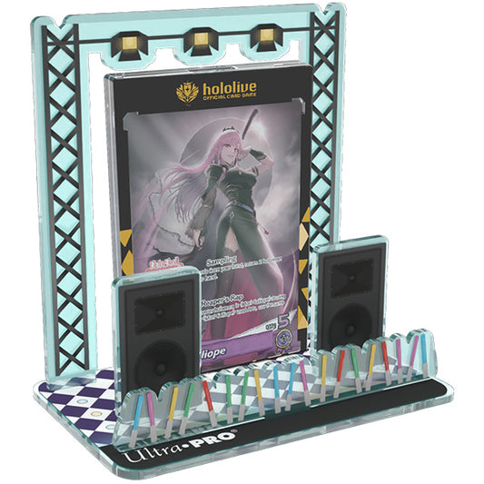 hololive OCG ONE-TOUCH Moments Hololive Series 2 — stand de exhibición con carta