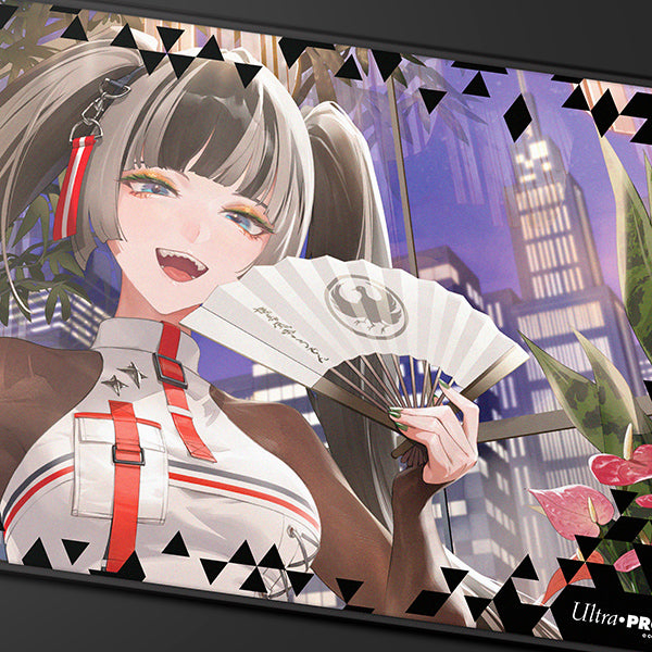 hololive OCG Playmat Juufuutei Raden Hololive Series 2 — detalle de la ilustración