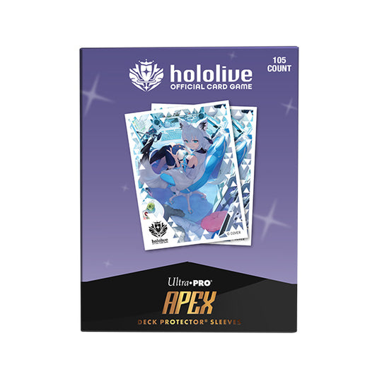 hololive OCG Deck Protectors Apex Shirakami Fubuki Hololive Series 2 — caja de 105 protectores