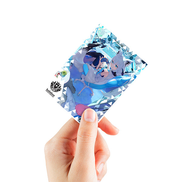hololive OCG Deck Protectors Apex Shirakami Fubuki Hololive Series 2 — protector en mano