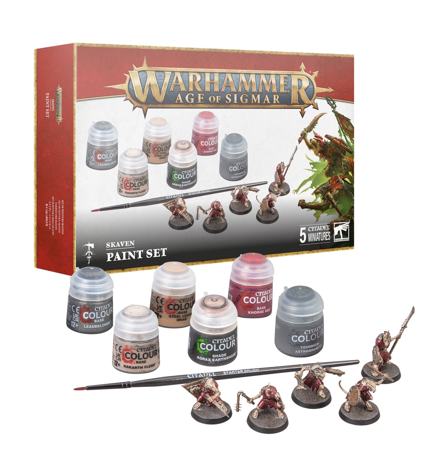 AoS Skaven+paint Set Sim+tra Chn Pol/scn