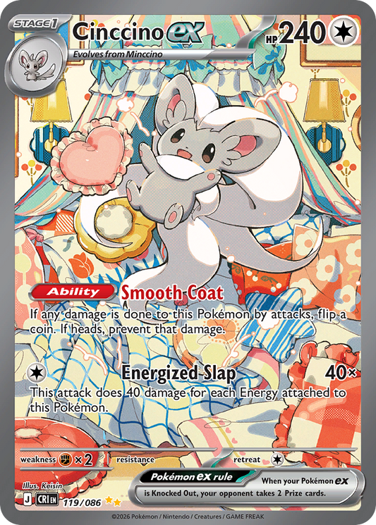Cinccino ex #119 [ME4] [ESP] NM Holo