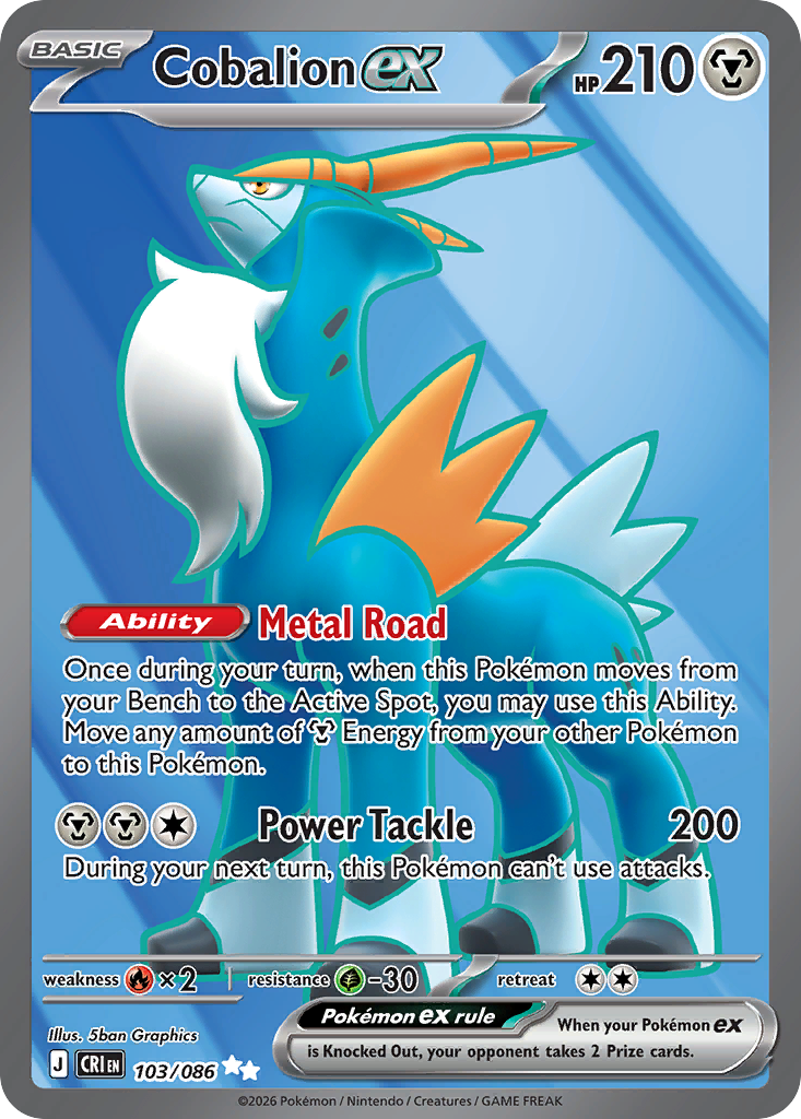 Cobalion ex #103 [ME4] [ENG] NM Holo