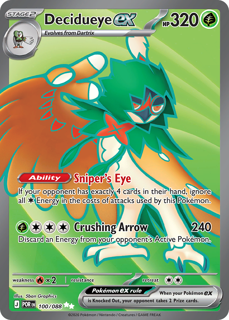Decidueye ex #100 [ME3] [ENG] NM Holo