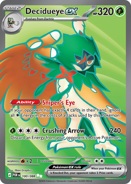 Decidueye ex #100 [ME3] [ENG] NM Holo