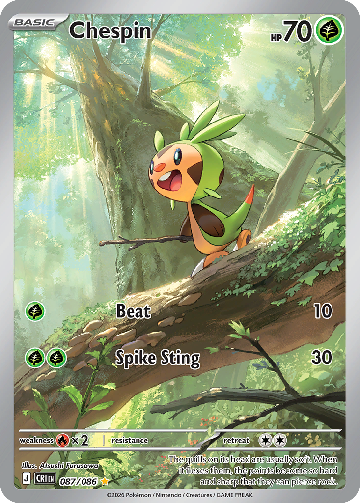 Chespin #87 [ME4] [ESP] NM Holo