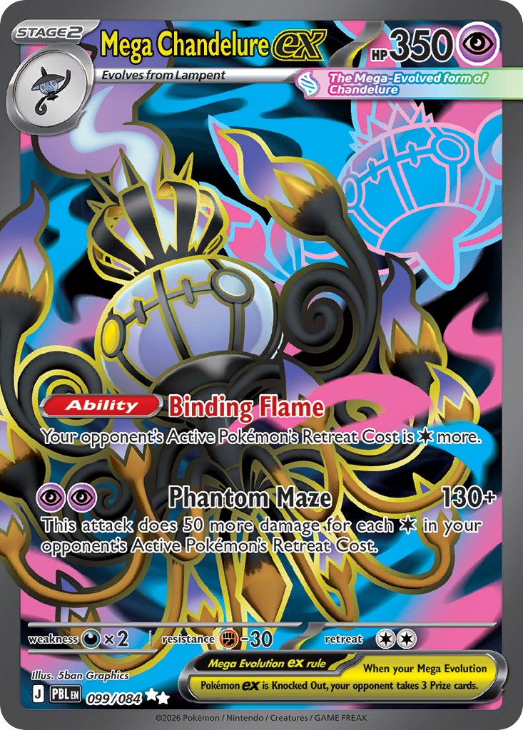 Mega Chandelure ex #99 [ME5] [ESP] NM Holo