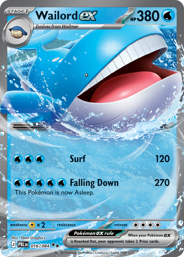 Wailord ex #16 [ME5] [ENG] NM Holo Sparkling