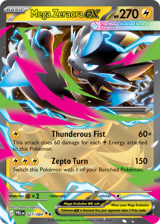 Mega Zeraora ex #27 [ME5] [ESP] NM Holo