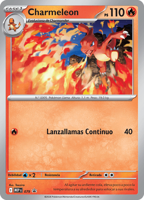 Charmeleon 79/089 — Mega Evolution Black Star Promos (MEP), español