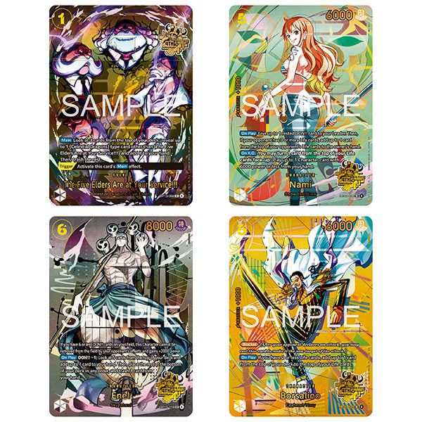 One Piece 4th Anniversary Set — cartas promocionales