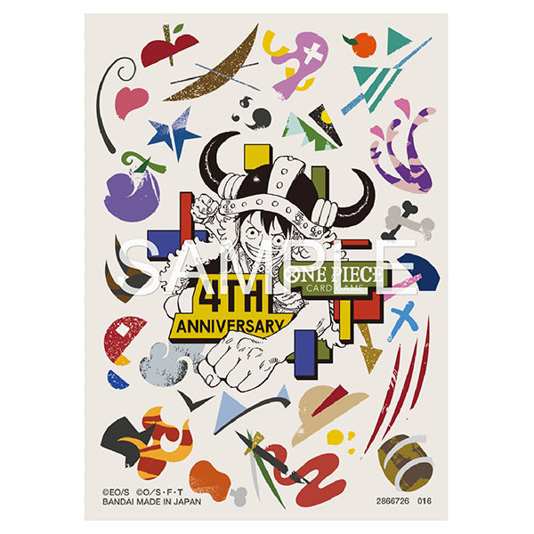 One Piece 4th Anniversary Set — protectores diseño GOO CHOKI PAR