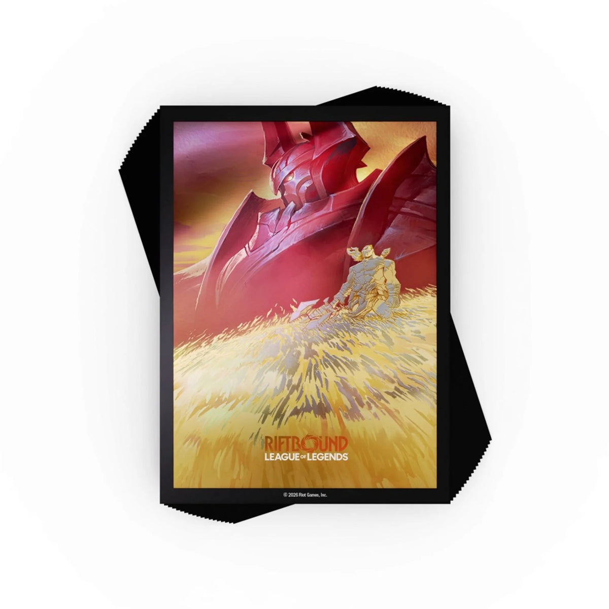 Fundas Riftbound Radiance de Mordekaiser — pack de 70 micas tamaño estándar