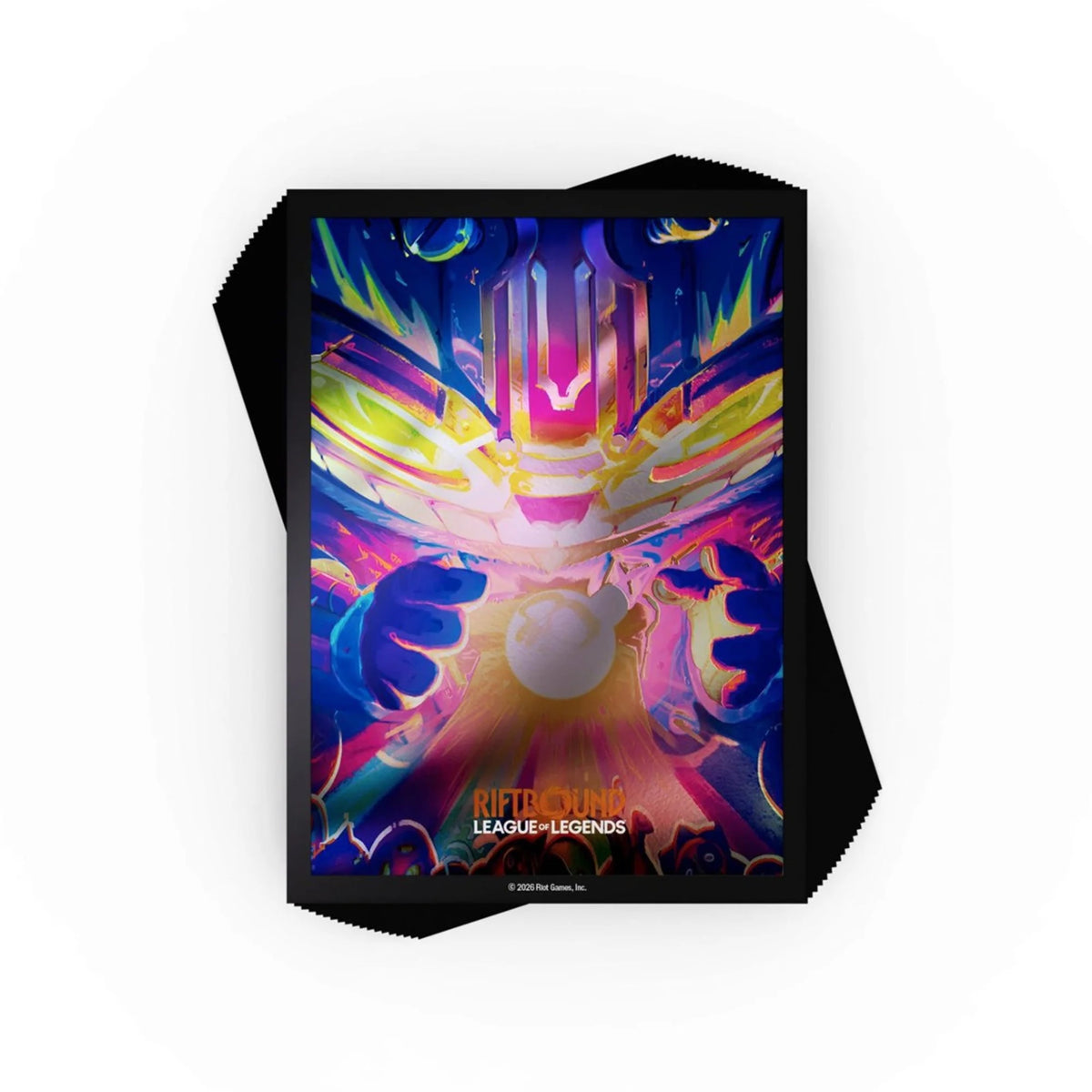Fundas Riftbound Radiance de Ziggs — pack de 70 micas tamaño estándar