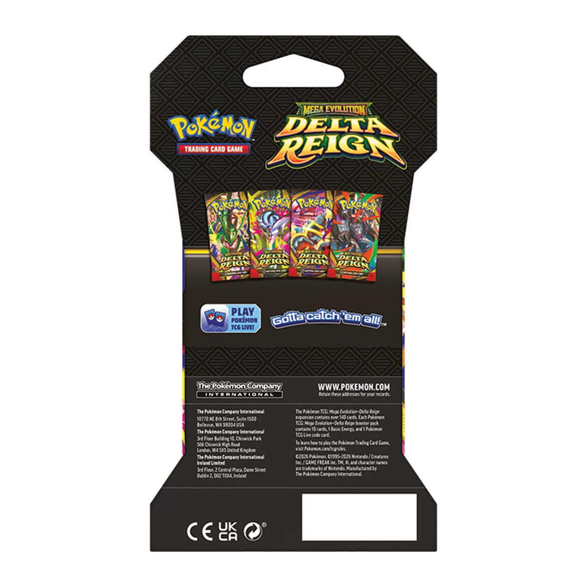 Pokémon TCG Delta Reign — Sleeved Booster (Español)
