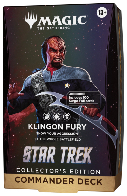 Magic Star Trek — Collector's Edition — Commander Deck: Klingon Fury — En Inglés