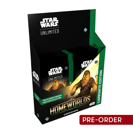 Star Wars Unlimited — Homeworlds: Carbonite Booster Display (Inglés)