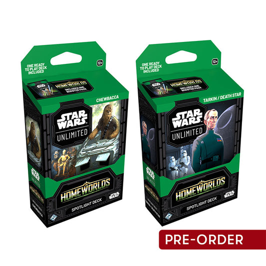 Star Wars Unlimited — Homeworlds: Spotlight Deck Display — 6 mazos (Inglés)
