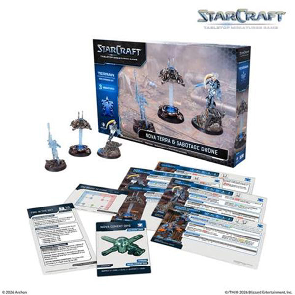StarCraft TMG — Terran Nova Terra & Sabotage Drone Hero Expansion Set