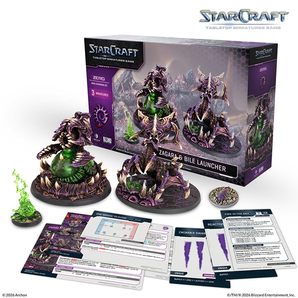 StarCraft TMG — Zerg Zagara & Bile Launcher Hero Expansion Set