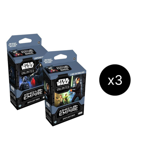 Star Wars Unlimited — Cenizas del Imperio: Spotlight Deck Display — Caja de 6 mazos (Españ