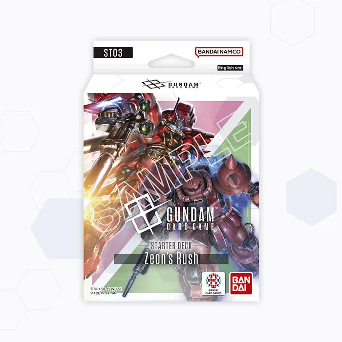 Gundam Card Game — Zeon's Rush (ST-03) Starter Set Witch from Mercury / Aerial
