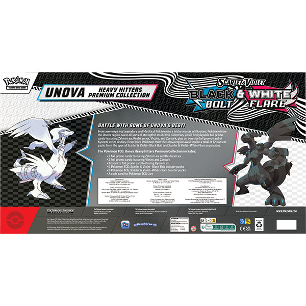 Pokémon TCG Unova Heavy Hitters Premium Collection — reverso