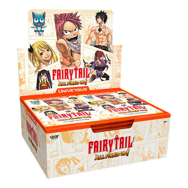UniVersus FAIRY TAIL All Fired Up! Booster Display — vista lateral
